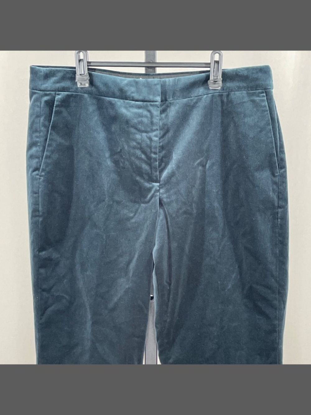NEW J Crew Pants Womens 14 black velvet Kate straight leg preppy classic - Picture 2 of 11